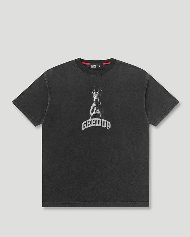 L.P.S Dobermann T-Shirt Washed Black