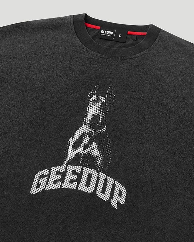 L.P.S Dobermann T-Shirt Washed Black