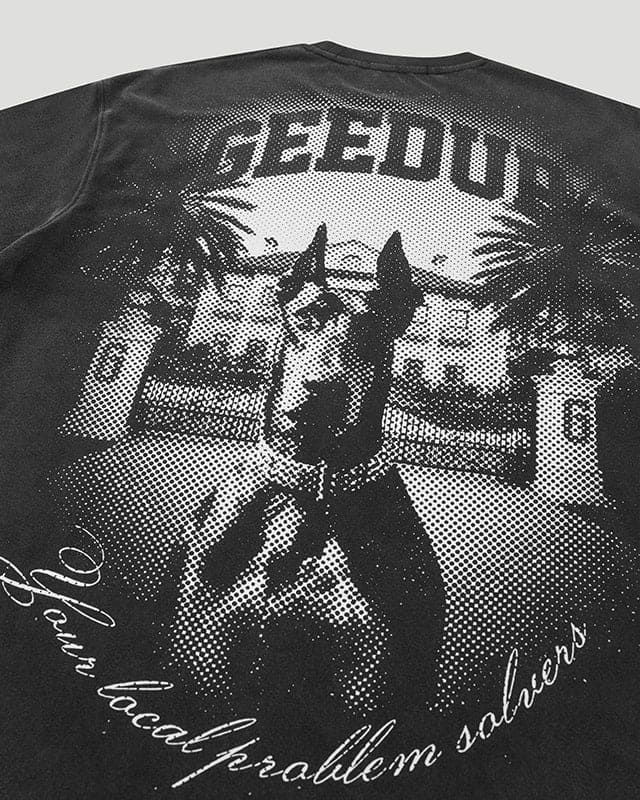 L.P.S Dobermann T-Shirt Washed Black