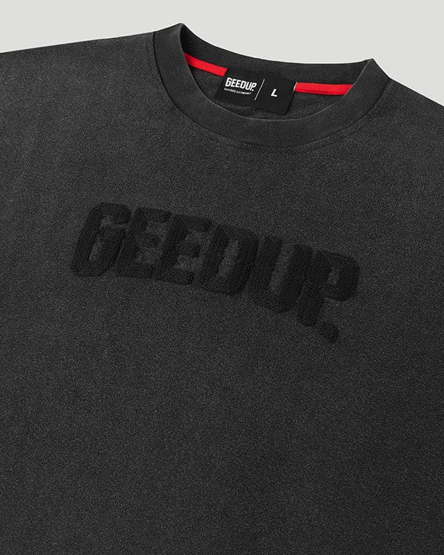 Stacked Logos T-Shirt Vintage Washed Black